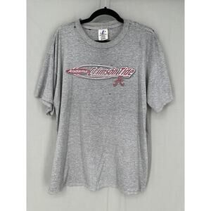 Vintage Alabama Shirt Men XL Gray Crimson Tide Graphic Tee Paper Thin Thrashed